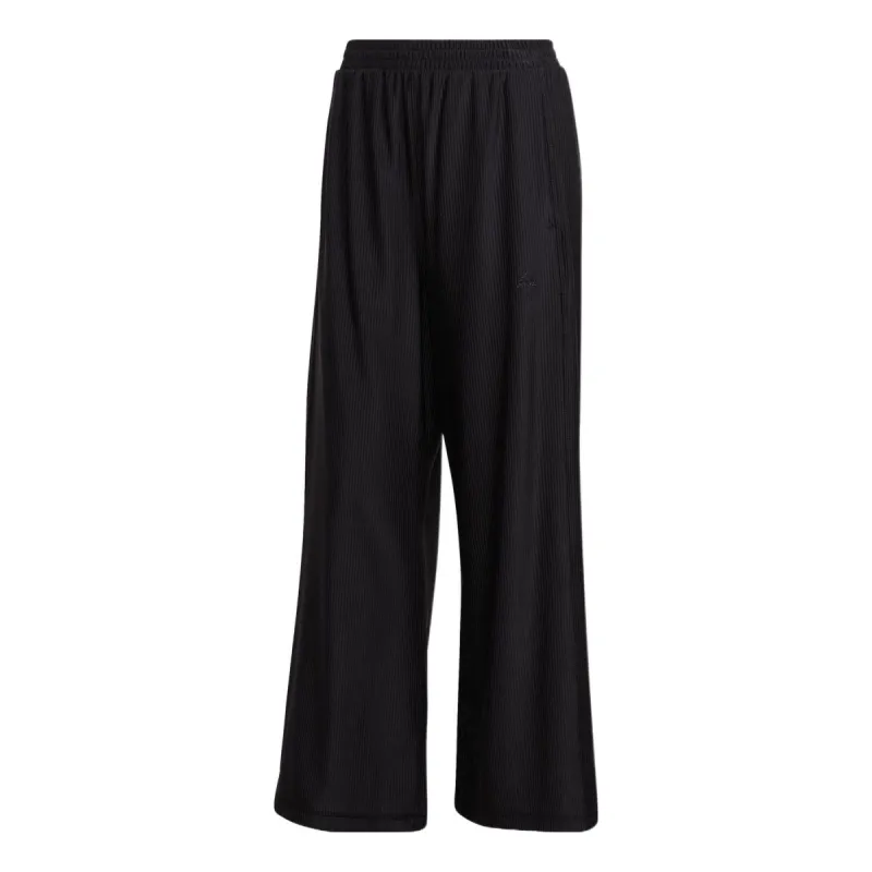(WMNS) adidas Aeroready Studio Wide Leg 7/8 Joggers 'Black' HD8945 sold by KicksCrew