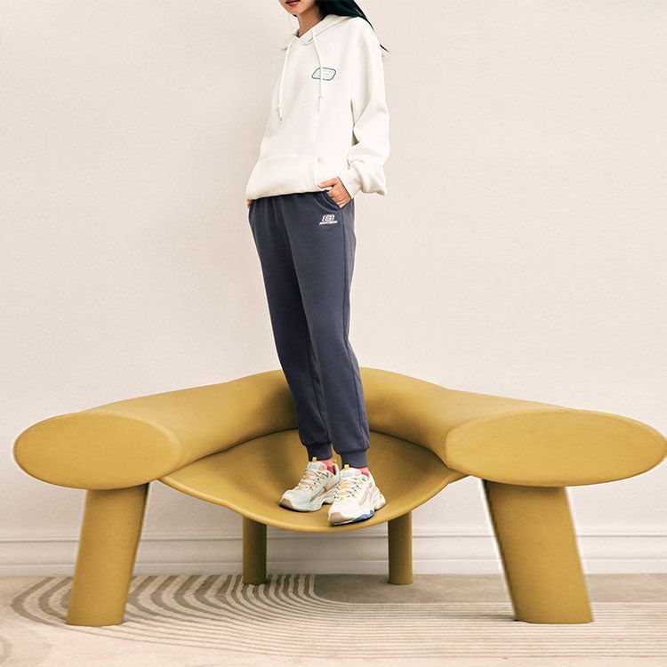 (WMNS) Skechers Colorful Casual Series Drawstring Knit Pants 'Grey' L322W059-026R sold by KicksCrew product image thumbnail 3