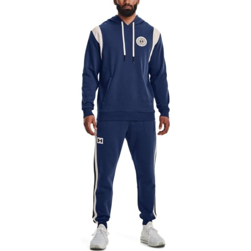 Under Armour Rival Fleece Alma Mater Hoodie 'Blue White' 1373829-404 sold by KicksCrew product image thumbnail 3