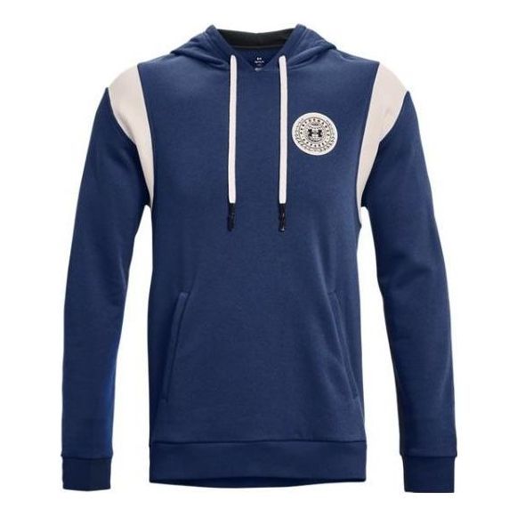 Under Armour Rival Fleece Alma Mater Hoodie 'Blue White' 1373829-404 sold by KicksCrew