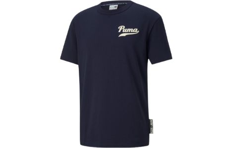 Puma Word Team Graphic Tee 'Navy' 536929-06 sold by KicksCrew