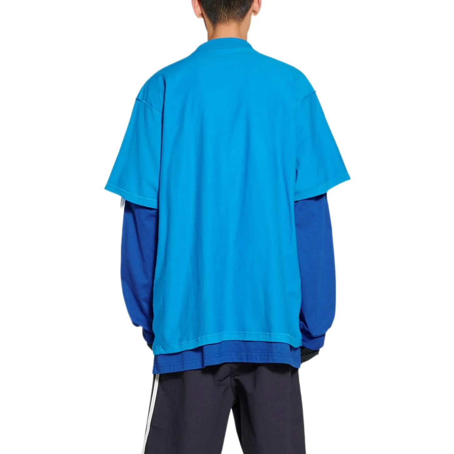 Balenciaga x adidas Oversized T-Shirt 'Blue' 731769TNVP34024 sold by KicksCrew product image thumbnail 4
