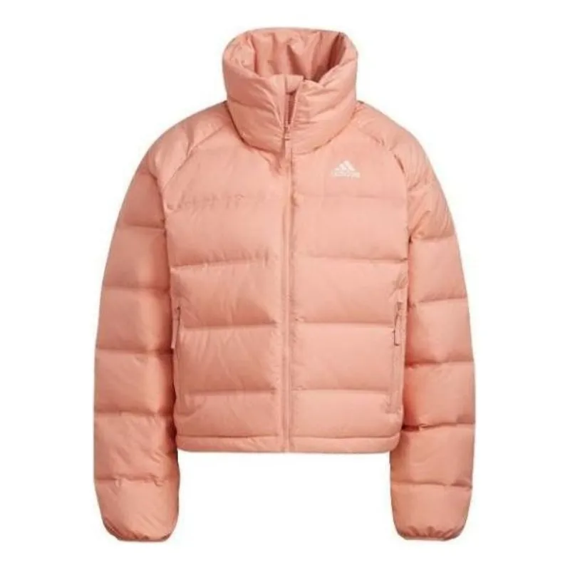 (WMNS) adidas Helionic Relaxed Fit Down Jacket 'Pink' GT9232 sold by KicksCrew