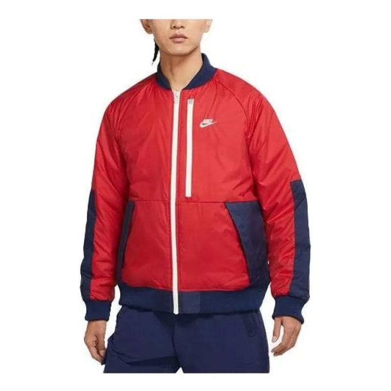 Nike Sportswear Therma-FIT Legacy Reversible Bomber Jacket 'Red Blue' DD6850-687 sold by KicksCrew