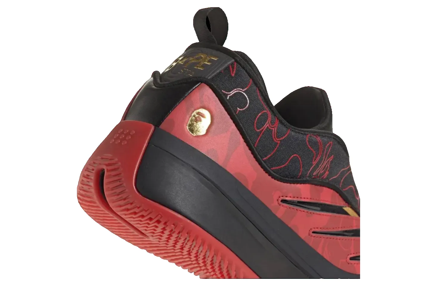 adidas x A Bathing Ape Dame 9 'Better Scarlet' IH0786 sold by KicksCrew product image thumbnail 5