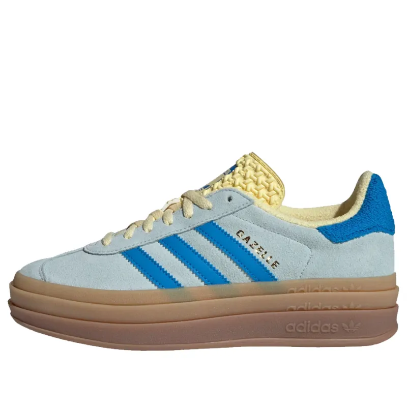 (WMNS) adidas Gazelle Bold 'Almost Blue Yellow' IE0430 sold by KicksCrew