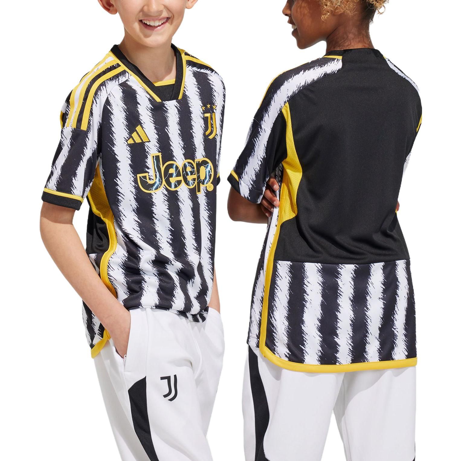 (GS) adidas Juventus 23/24 Home Jersey 'Black White' IB0490 sold by KicksCrew product image thumbnail 4