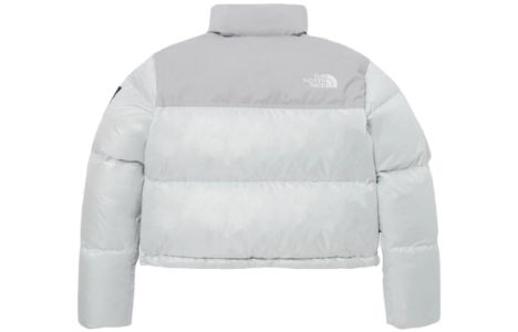 (WMNS) The North Face White Label Novelty Nuptse Down Jacket Asia Sizing 'Ice Grey' NJ1DP85L sold by KicksCrew