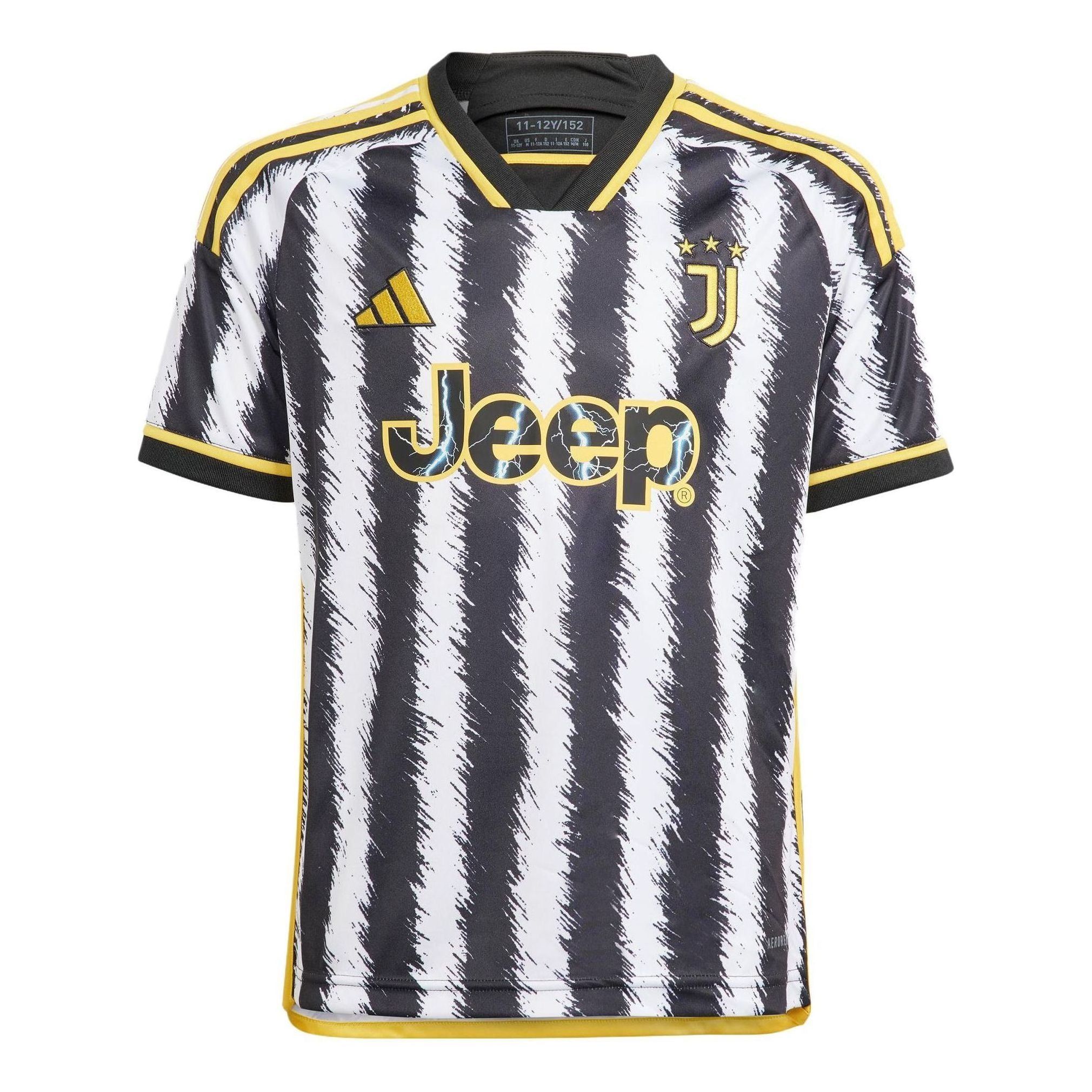 (GS) adidas Juventus 23/24 Home Jersey 'Black White' IB0490 sold by KicksCrew