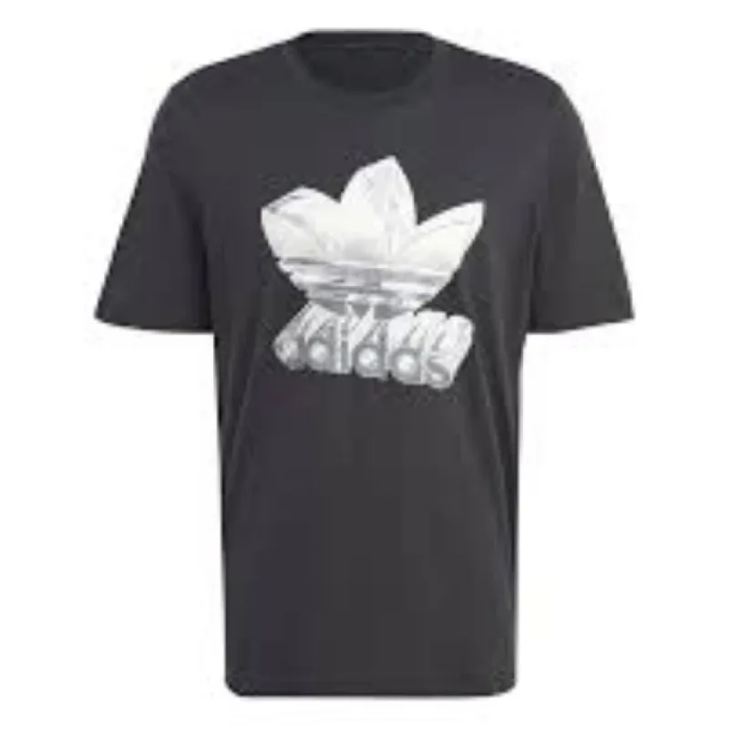 adidas Rekive Graphic T-Shirt Asia Sizing 'Black White' HR3399 sold by KicksCrew