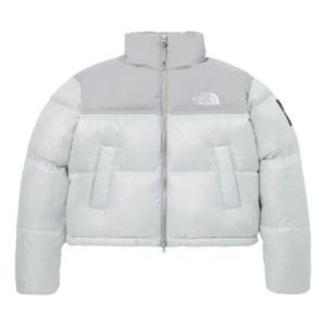 (WMNS) The North Face White Label Novelty Nuptse Down Jacket Asia Sizing 'Ice Grey' NJ1DP85L sold by KicksCrew