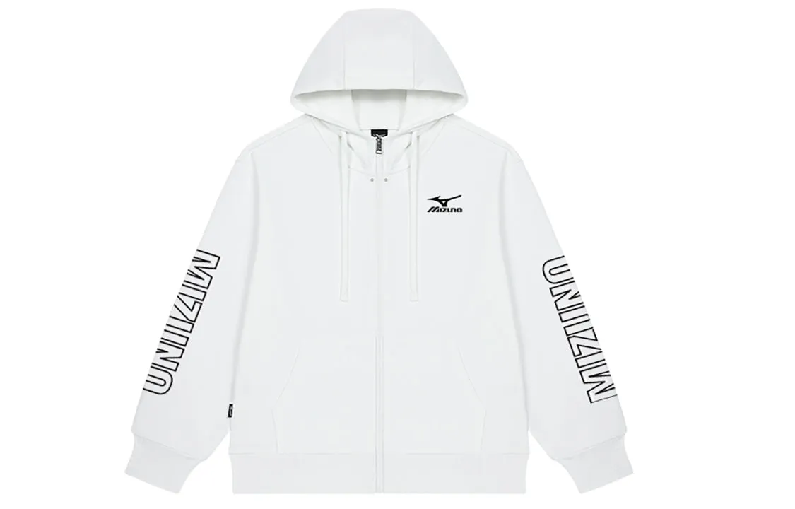 Mizuno Logo Sweat Jacket 'White' A2CA2A41 sold by KicksCrew product image thumbnail 2