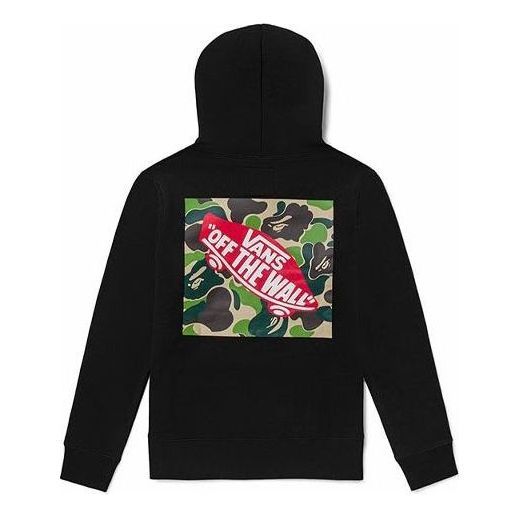 Vans x BAPE Camo Pullover Hoodie 'Black' VN0A7XKM448 sold by KicksCrew