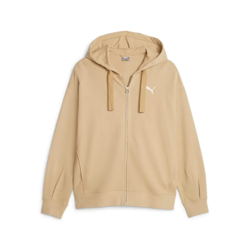 (WMNS) PUMA HER Full-Zip Hoodie 'Tan' 676003-84 sold by KicksCrew