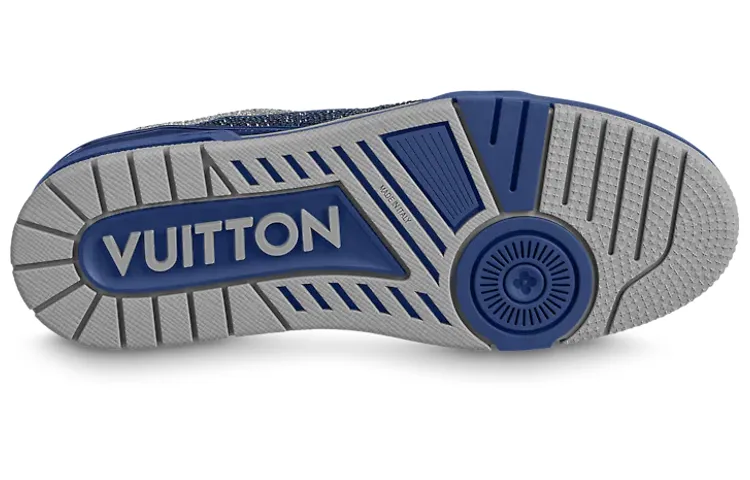 LOUIS VUITTON Trainer Sneakers 'Grey Blue Crystals' 1AA6QZ sold by KicksCrew product image thumbnail 3