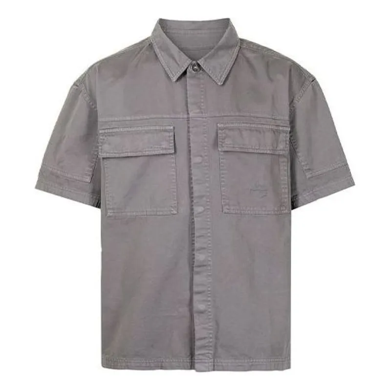 A-COLD-WALL* Boxy-fit Cotton Shirt 'Grey' ACWMSH031-FLINT sold by KicksCrew