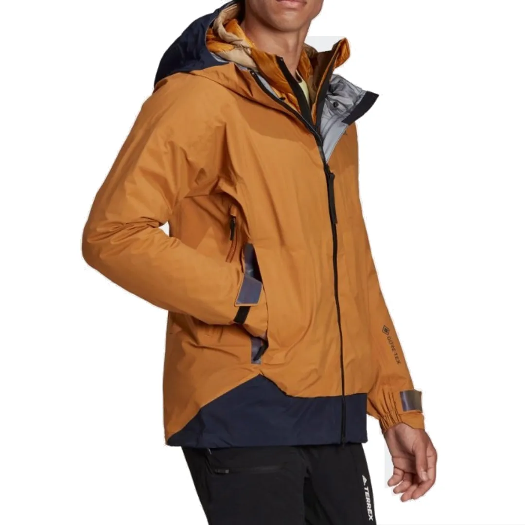 adidas Terrex Myshelter Gore-Tex Rain Jacket 'Brown' GU0947 sold by KicksCrew product image thumbnail 3