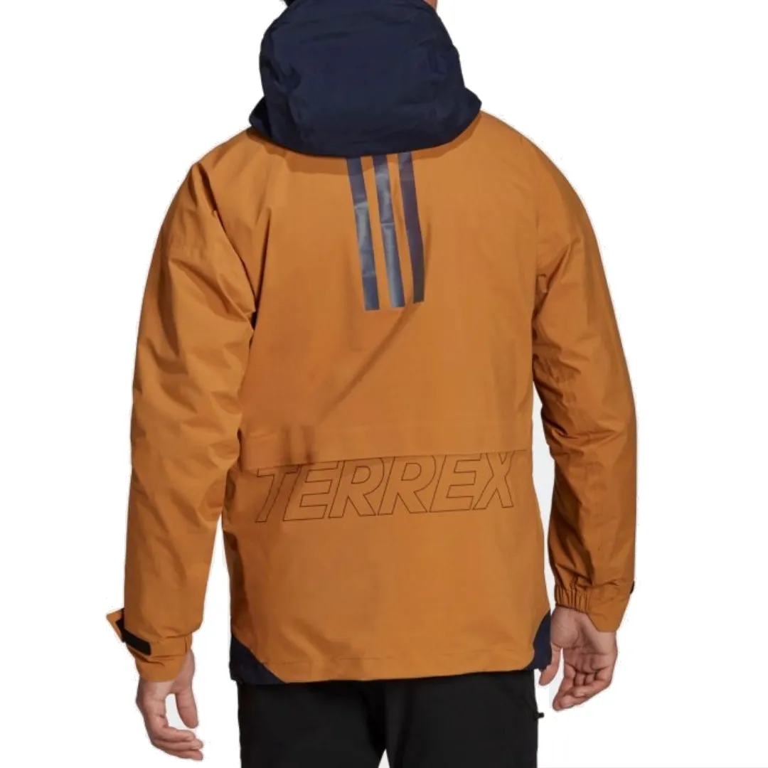 adidas Terrex Myshelter Gore-Tex Rain Jacket 'Brown' GU0947 sold by KicksCrew product image thumbnail 2