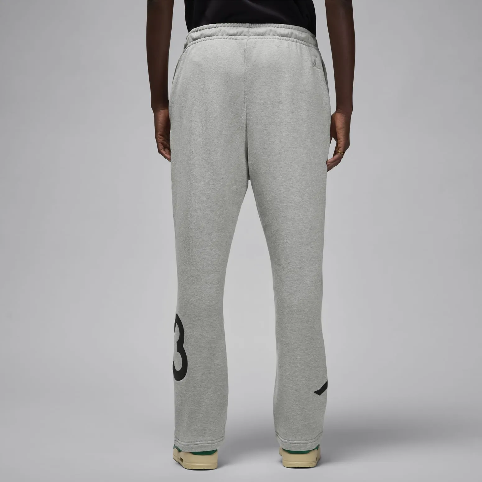 Air Jordan x Nina Chanel Abney Fleece Pants 'Grey Black' FZ7518-063 sold by KicksCrew product image thumbnail 2