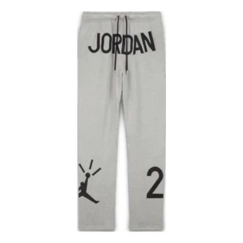 Air Jordan x Nina Chanel Abney Fleece Pants 'Grey Black' FZ7518-063 sold by KicksCrew