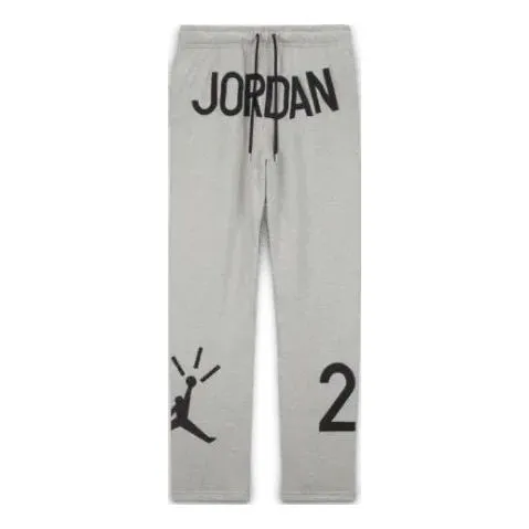 Air Jordan x Nina Chanel Abney Fleece Pants 'Grey Black' FZ7518-063 sold by KicksCrew