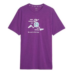 Puma x CIELE The Work is the Work Running Tee 'Purple' 523980-28 sold by KicksCrew