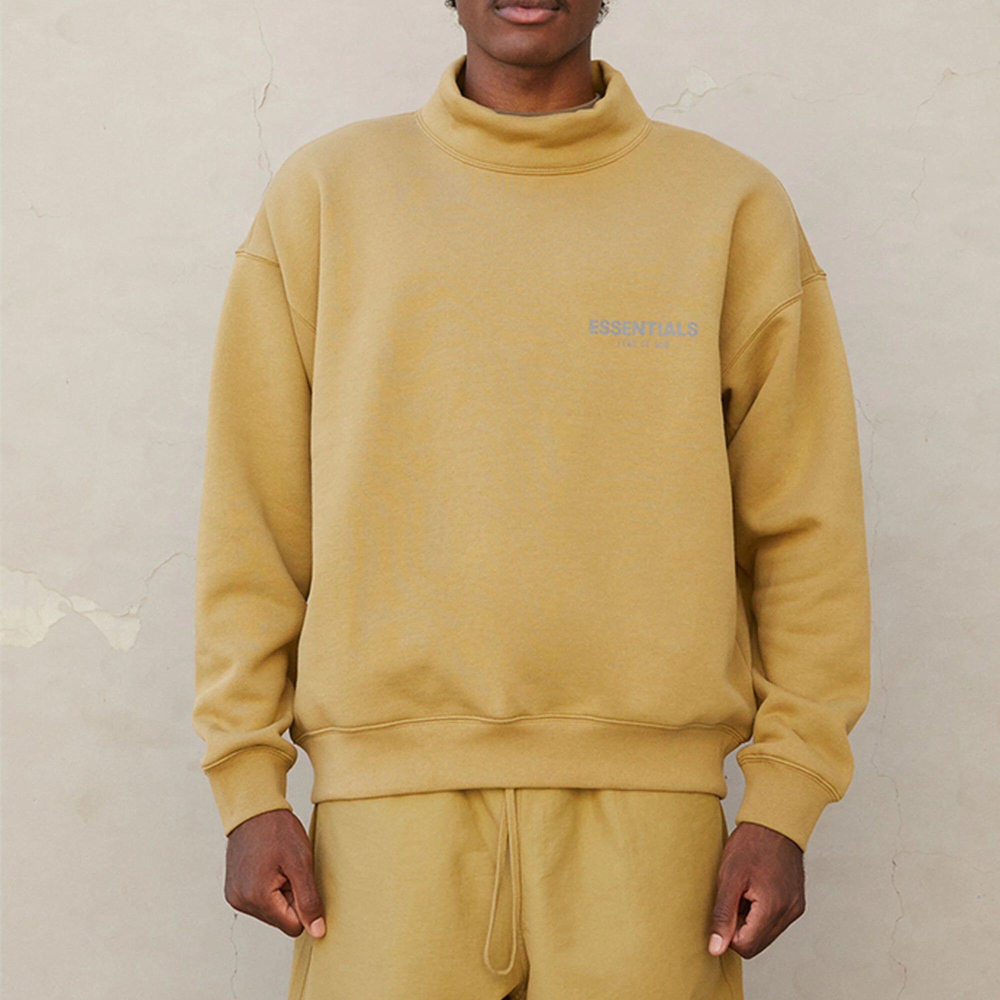 Fear of God Essentials FW21 Pullover Mock Neck Sweatshirt 'Amber' FOG-FW21-012 sold by KicksCrew product image thumbnail 3