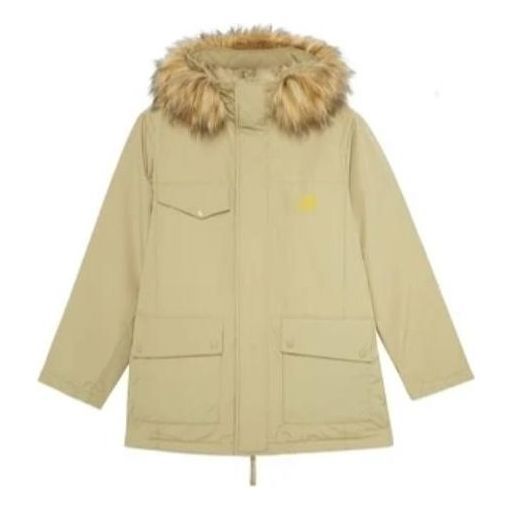 New Balance Fur Collar Warm Windproof Jacket 'Beige' AMJ23371-KH sold by KicksCrew