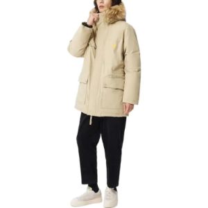New Balance Fur Collar Warm Windproof Jacket 'Beige' AMJ23371-KH sold by KicksCrew