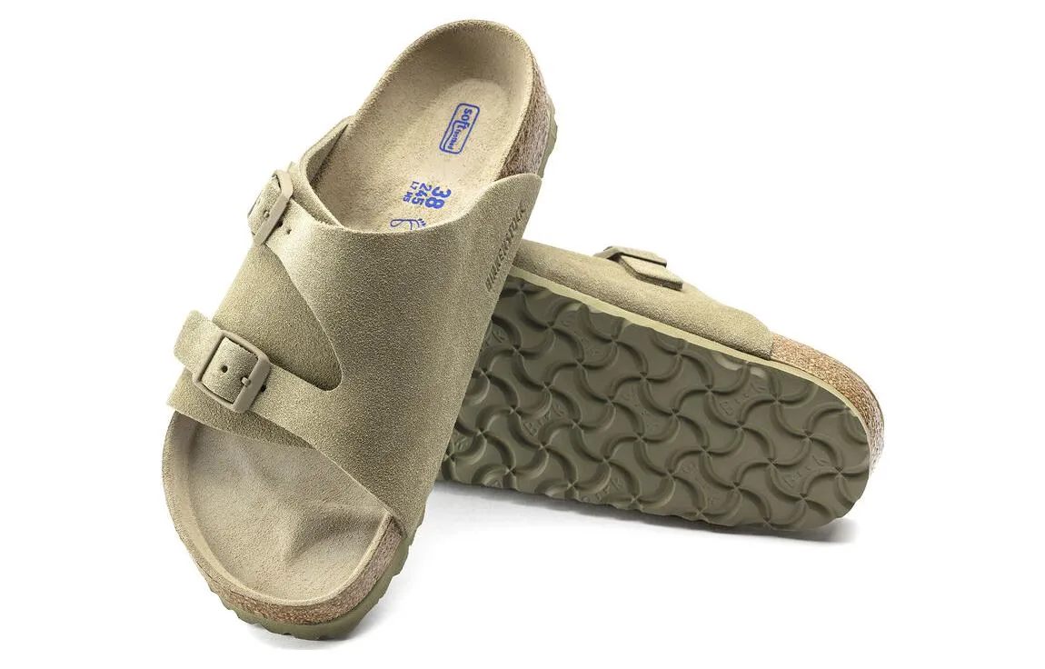 Birkenstock Zurich Soft Footbed Suede Sandals'Faded Khaki' 1019197 sold by KicksCrew product image thumbnail 5