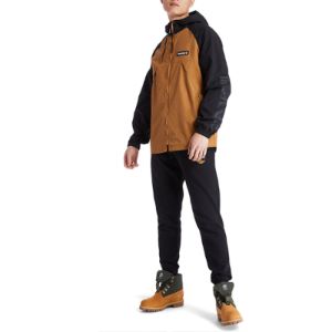 Timberland Windbreaker Full zip Jacket 'Brown Black' A2BV4-P56 sold by KicksCrew