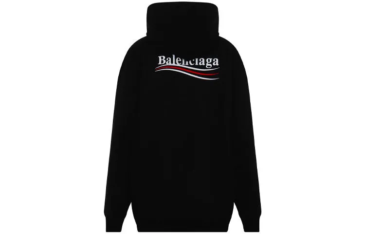 Balenciaga Political Campaign Medium Fit Hoodie 'Black' 578135TKVI91070 sold by KicksCrew product image thumbnail 3