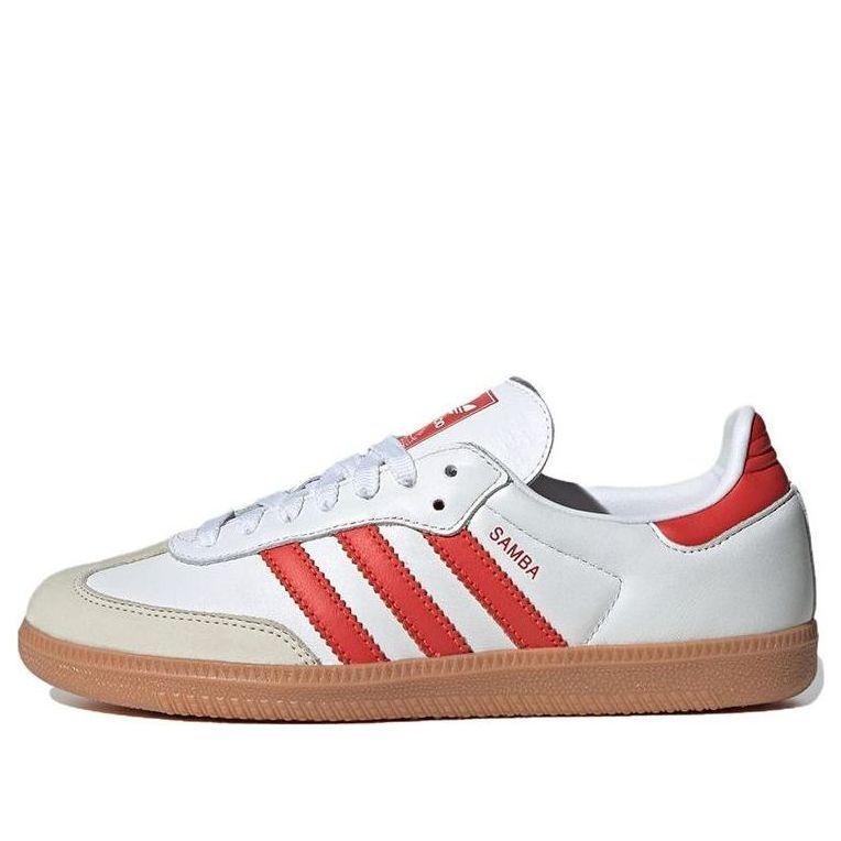 (WMNS) adidas Samba OG 'White Solar Red Gum' IF6513 sold by KicksCrew