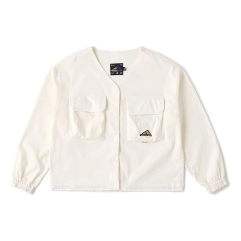 (WMNS) New Balance Casual Shirt 'White' AWJ35018-SST sold by KicksCrew
