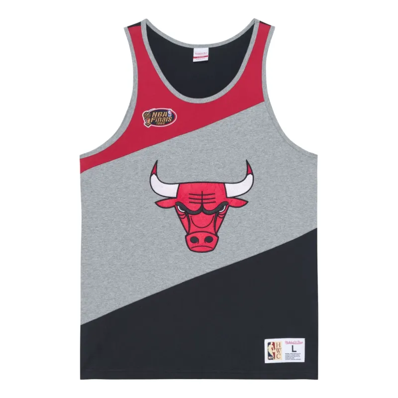 Mitchell & Ness x NBA HWC Colorblocked Cotton Tank 'Chicago Bulls' TTNK5120-CBUYYPPPGHRD sold by KicksCrew