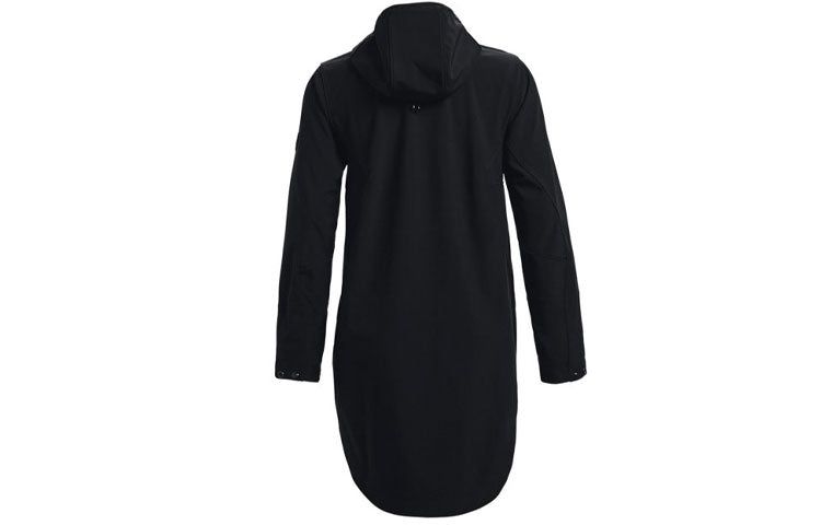 (WMNS) Under Armour Rush Shell Casual Mid-Length Hooded Jacket 'Black' 1364906-001 sold by KicksCrew product image thumbnail 2