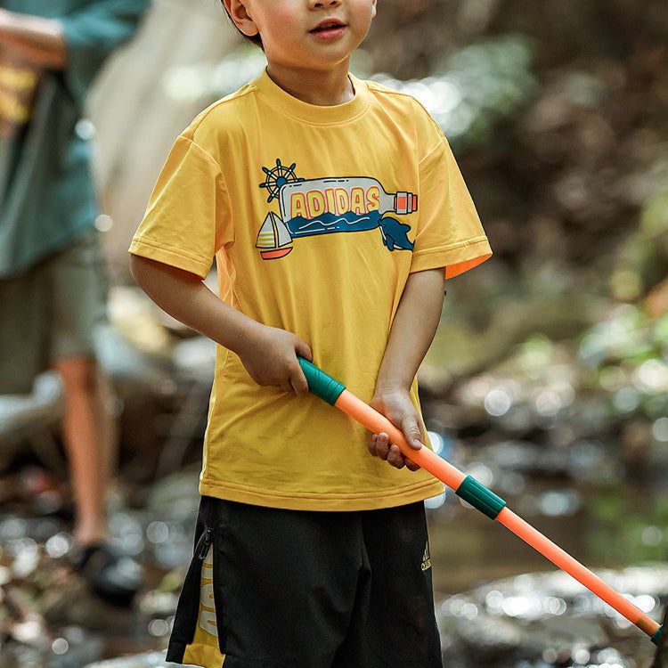 (PS) adidas Graphic T-Shirts 'Yellow' IA8267 sold by KicksCrew product image thumbnail 3