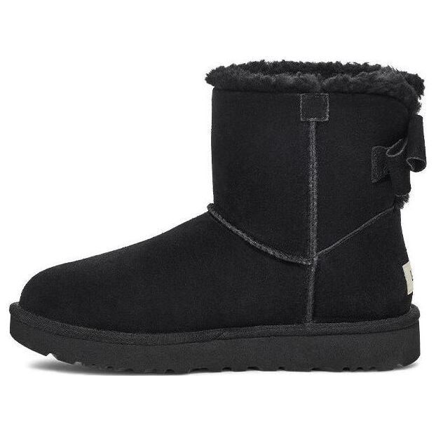 (WMNS) UGG Mini Bailey Suede Bow 'Black' 1153514-BLK sold by KicksCrew