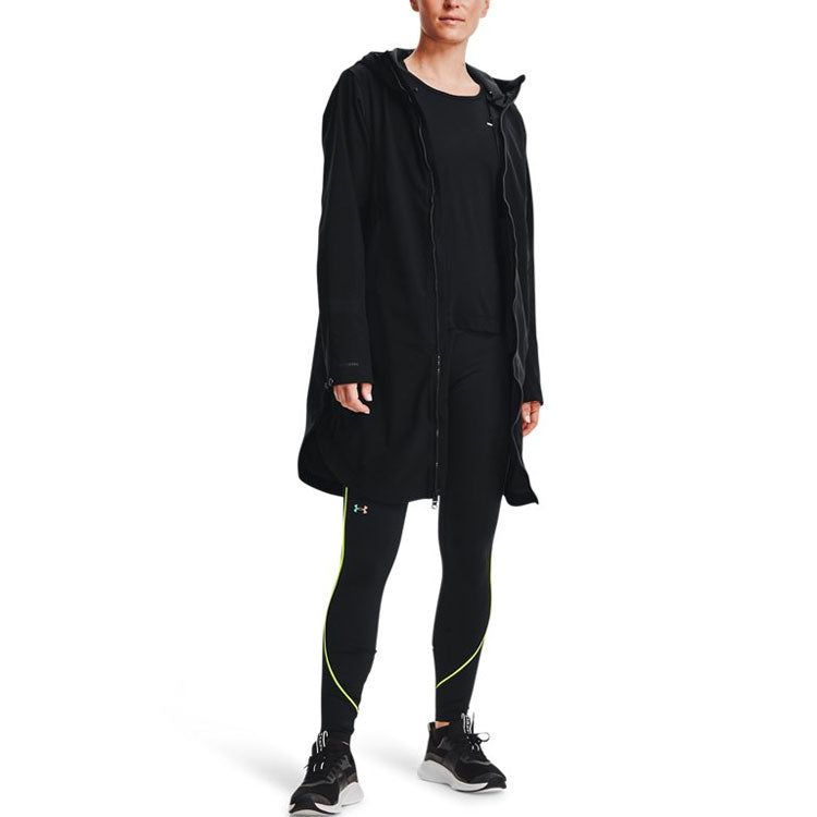 (WMNS) Under Armour Rush Shell Casual Mid-Length Hooded Jacket 'Black' 1364906-001 sold by KicksCrew product image thumbnail 3