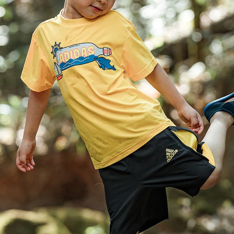 (PS) adidas Graphic T-Shirts 'Yellow' IA8267 sold by KicksCrew product image thumbnail 4