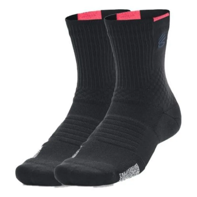 Under Armour Armourdry™ Playmaker Mid-Crew Socks 'Black' 1376231-001 sold by KicksCrew
