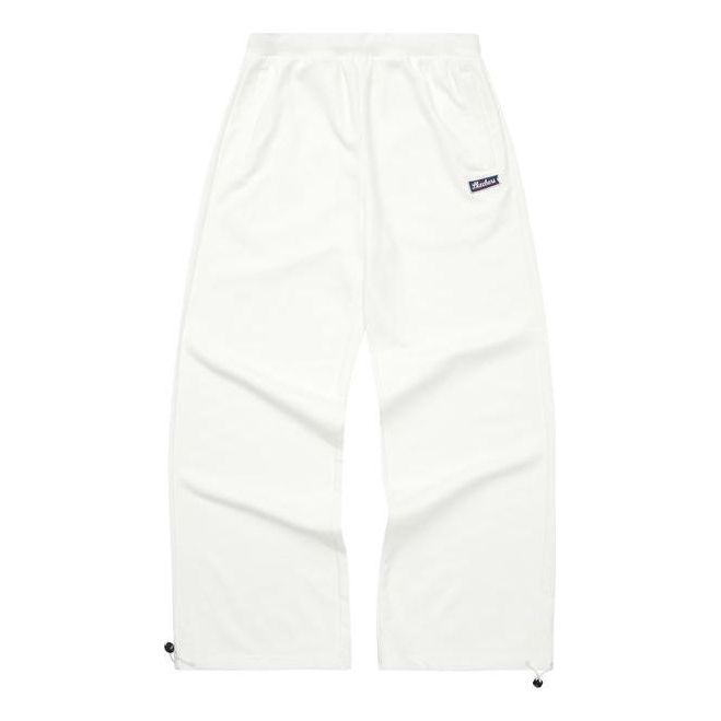 (WMNS) Skechers Logo Letter Straight Casual Pants 'White' L222W151-0074 sold by KicksCrew