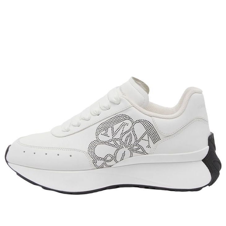 (WMNS) Alexander McQueen Sprint Runner 'White Black' 755637WIDN89089 sold by KicksCrew