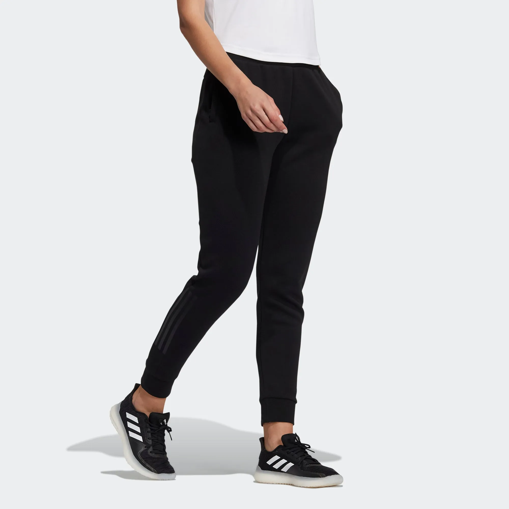 (WMNS) adidas Woven Pants 'Black' H09736 sold by KicksCrew product image thumbnail 4