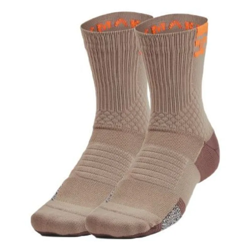 Under Armour Armourdry Playmaker Mid-Crew Socks 'Brown' 1376229-236 sold by KicksCrew