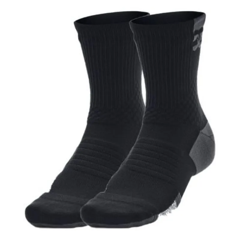 Under Armour Armourdry Playmaker Mid-Crew Socks 'Black' 1376229-001 sold by KicksCrew