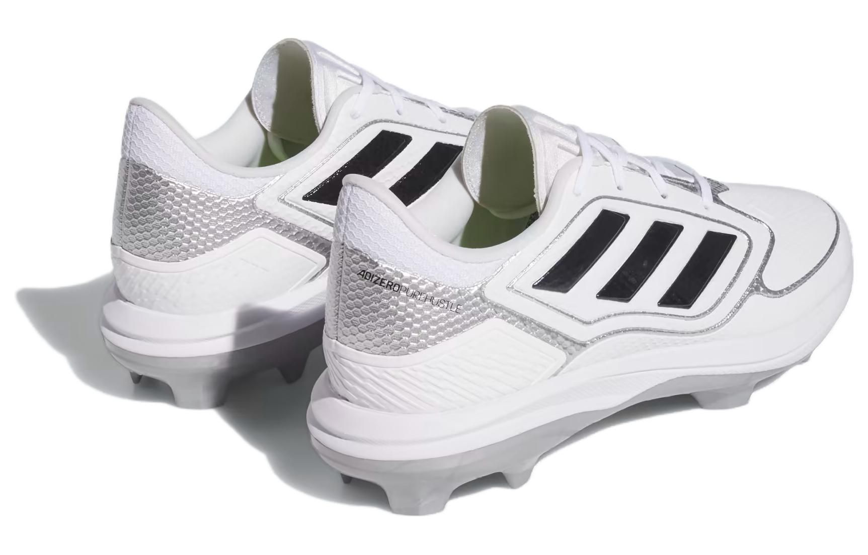 (WMNS) adidas Adizero PureHustle 3 TPU Cleats 'White Black Silver' IG7137 sold by KicksCrew product image thumbnail 4
