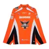 Balenciaga Hockey Panelled Long Sleeve Jersey T-shirt 'Orange' 657105TKV247074 sold by KicksCrew