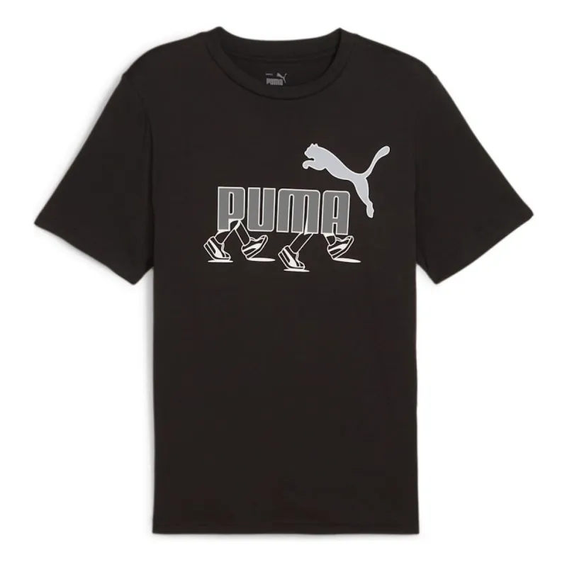 PUMA Graphics Sneaker T-shirt 'Black' 682152-01 sold by KicksCrew