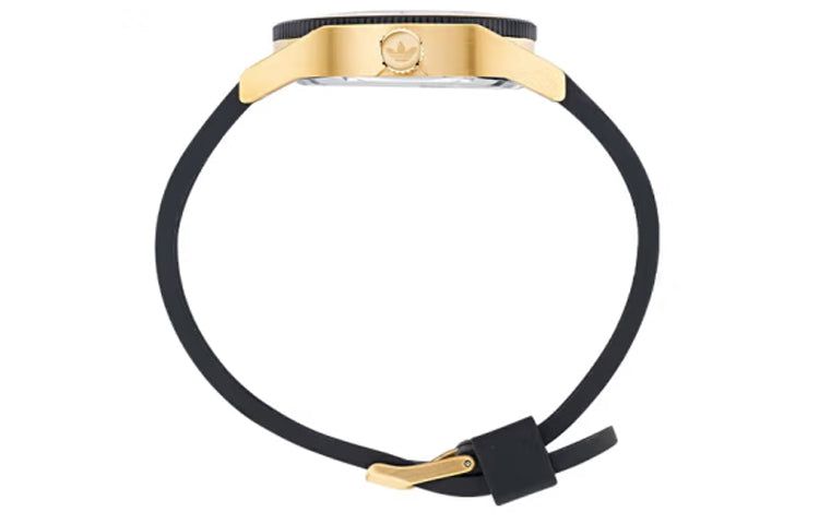 adidas Unisex Black Silicone Strap Watch 'Black Gold' AOFH220022I sold by KicksCrew product image thumbnail 4